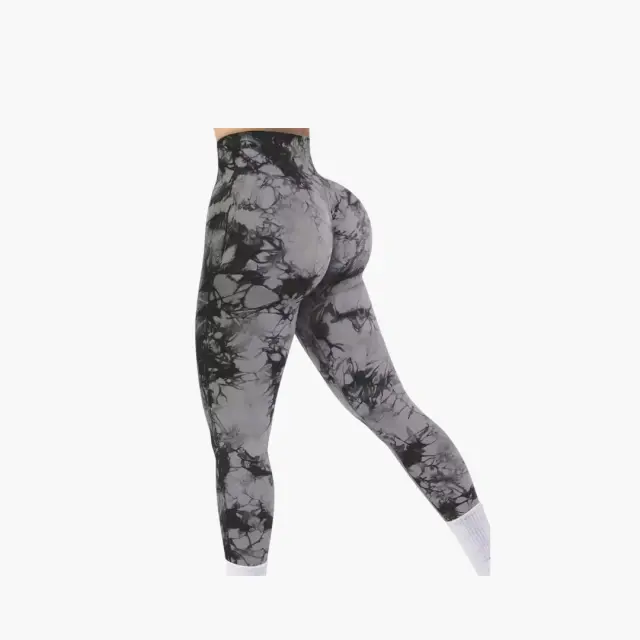 Calças Justas Femininas Tie Dye para Yoga