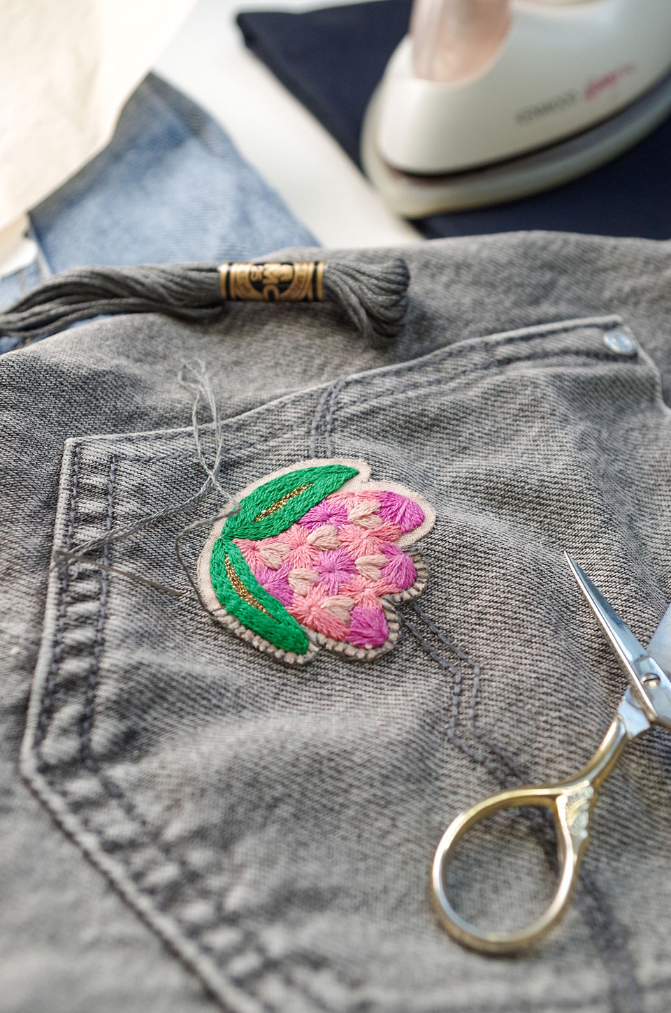 DIY BRODERIE EN PATCH