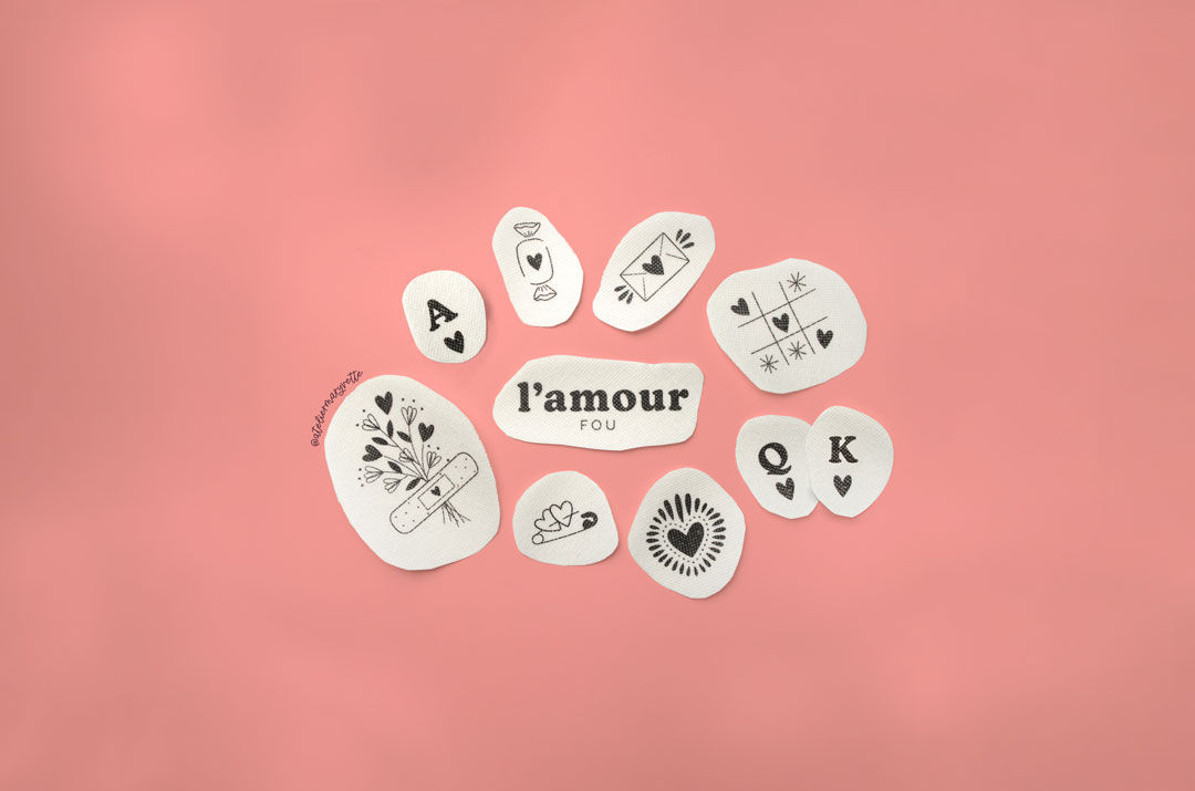 Motifs à broder l'amour fou