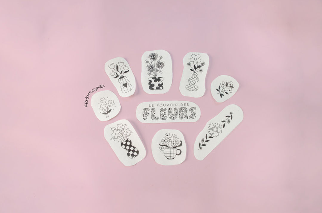 MOTIFS À BRODER Pouvoir des fleurs
