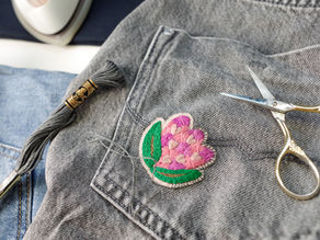 TRANSFORMER UNE BRODERIE EN PATCH THERMOCOLLANT