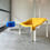 Thumbnail: Vibrant blue pouf in Verner Panton style, 1970