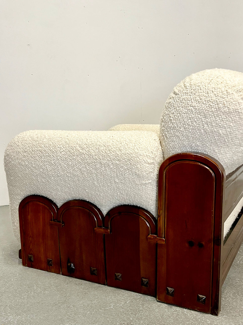 Thumbnail: Big cuddly lounge chairs (2), Italy 1960