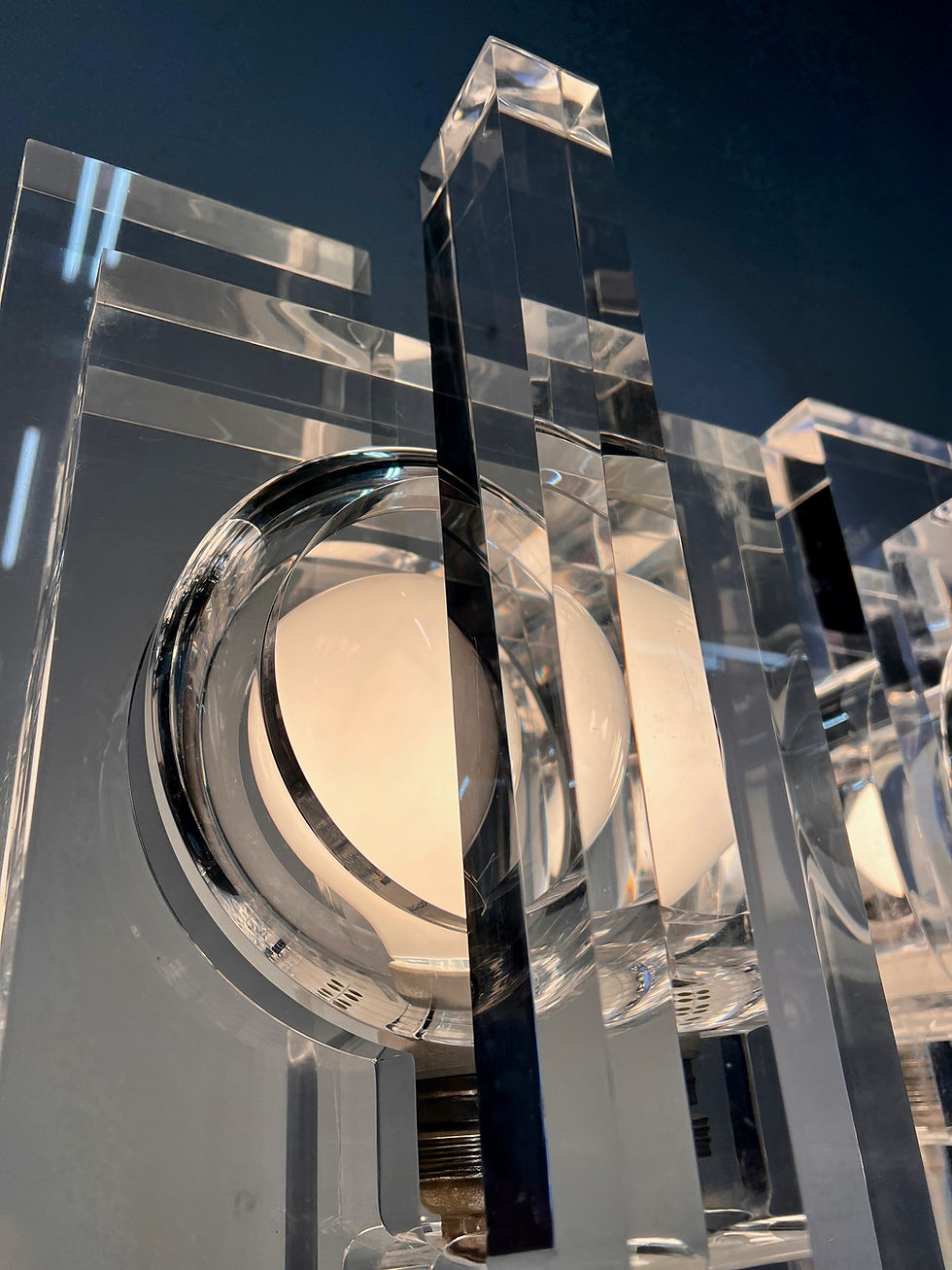 Thumbnail: Pair of table lamps by Sandro Petti for Angolometallarte, Rome 1968