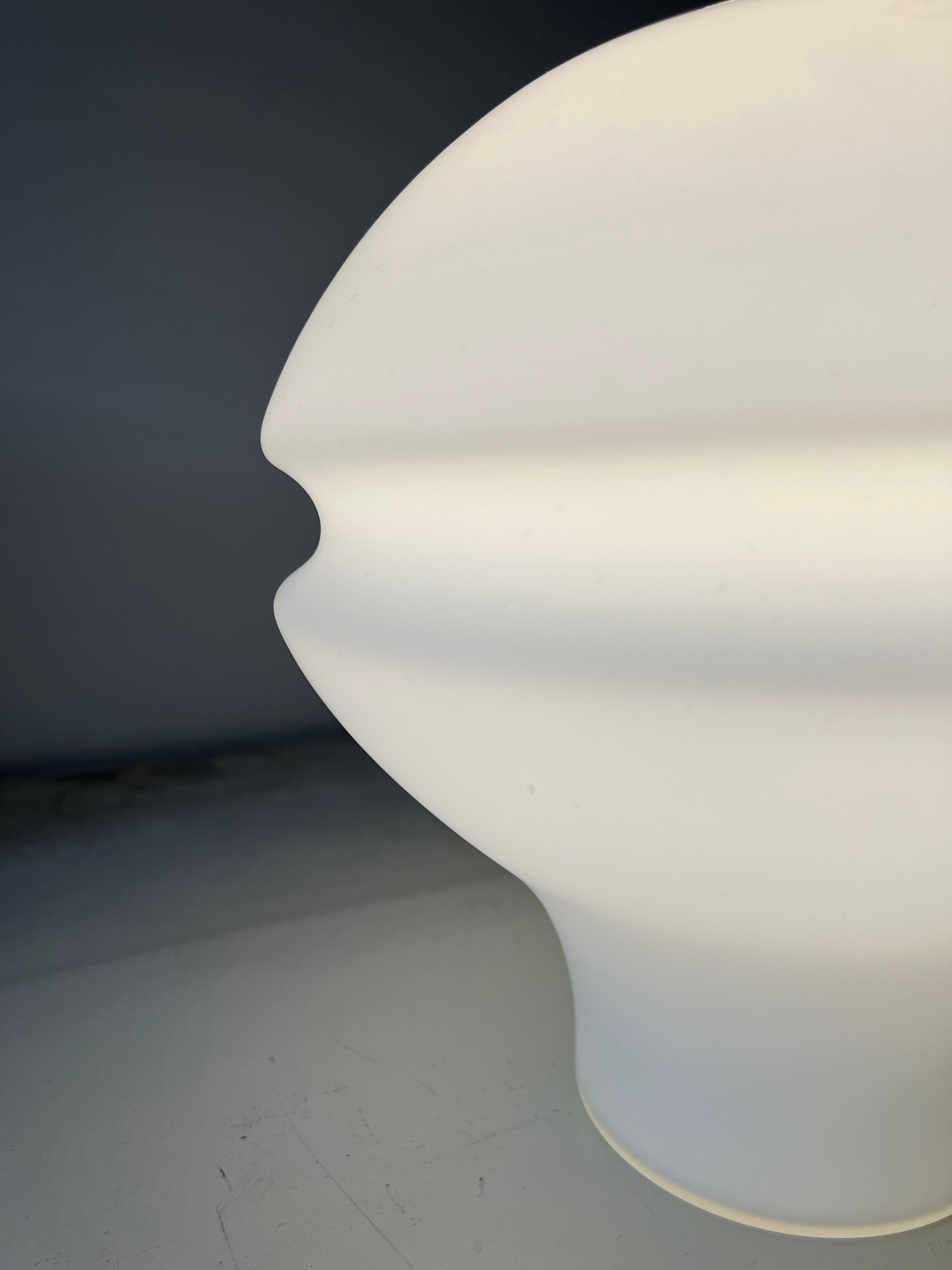 Opaline table lamp, Denmark 1970