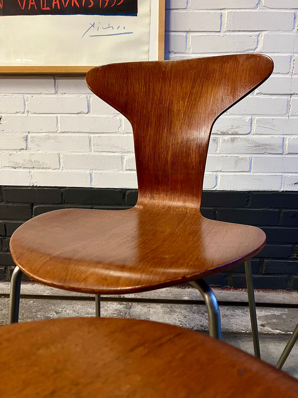 Thumbnail: 4 Dining chairs by Arne Jacobsen for Fritz Hansen, 1957