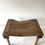 Thumbnail: Artisanal stool in elm and leather, ca. 1930