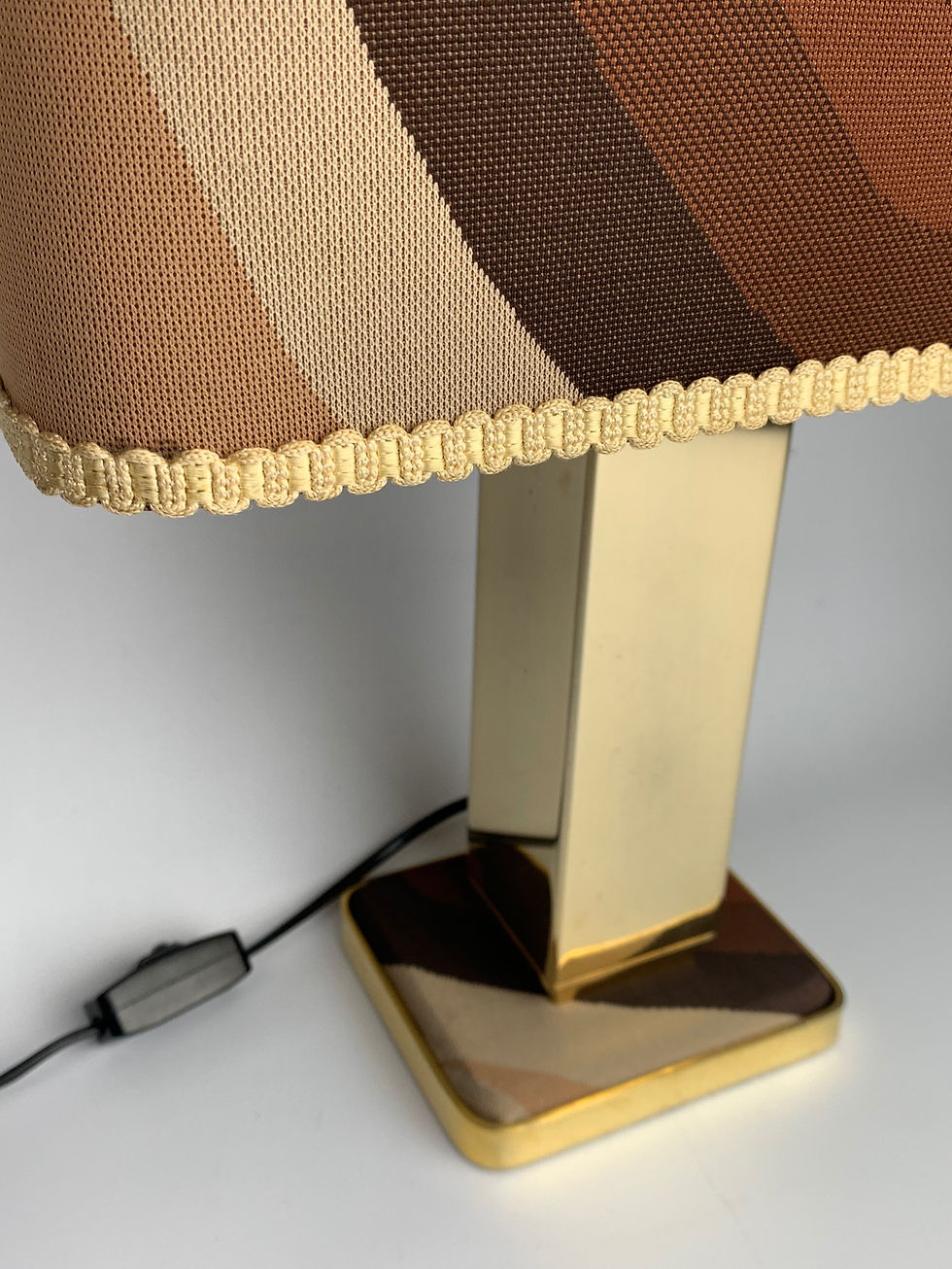 Thumbnail: Gold plated table lamp, 1970's