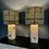 Thumbnail: Pair of travertin table lamps by Fratelli Mannelli, Italy 1970