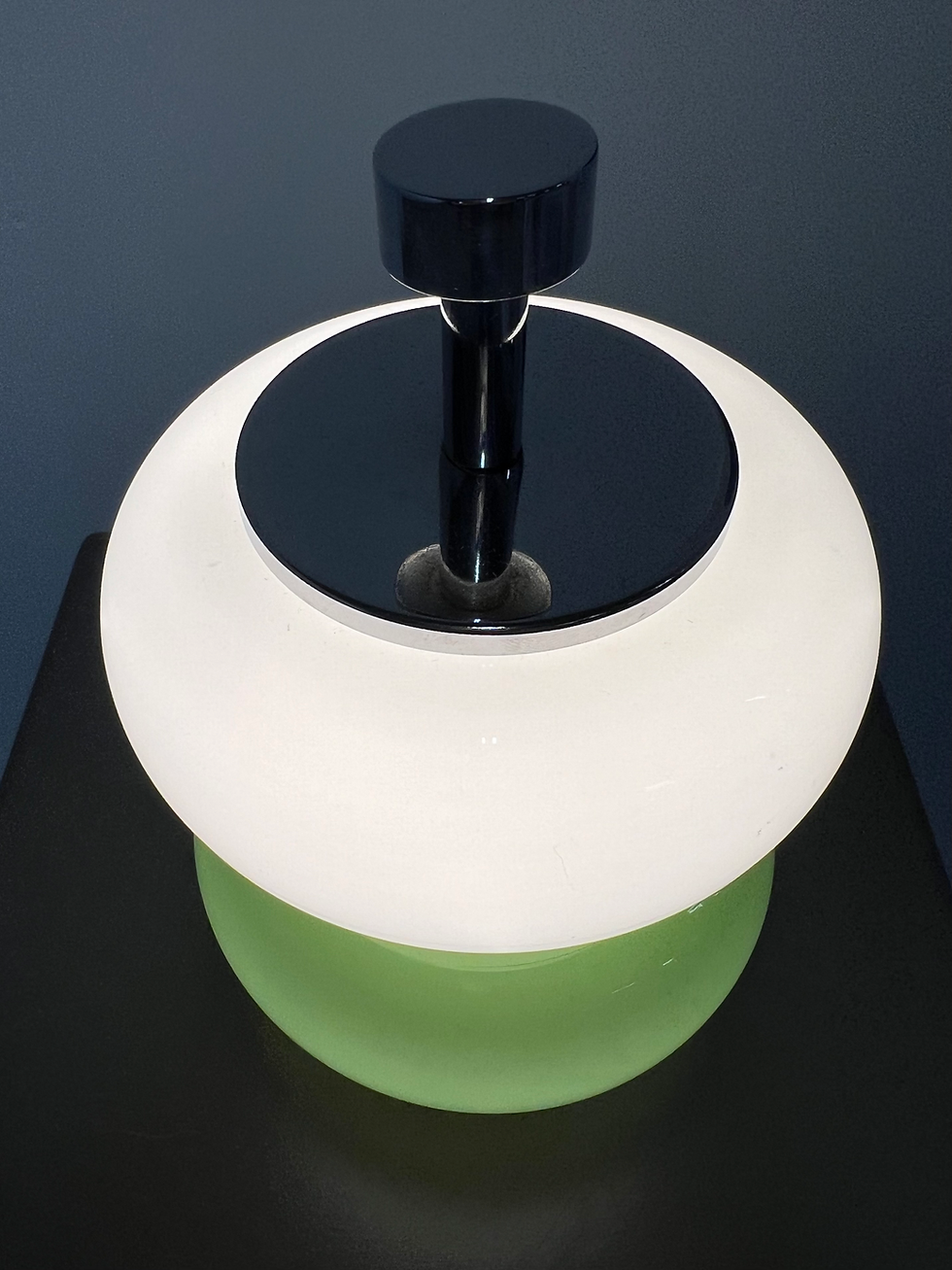 Thumbnail: Small glass table lamp, Italy 1960