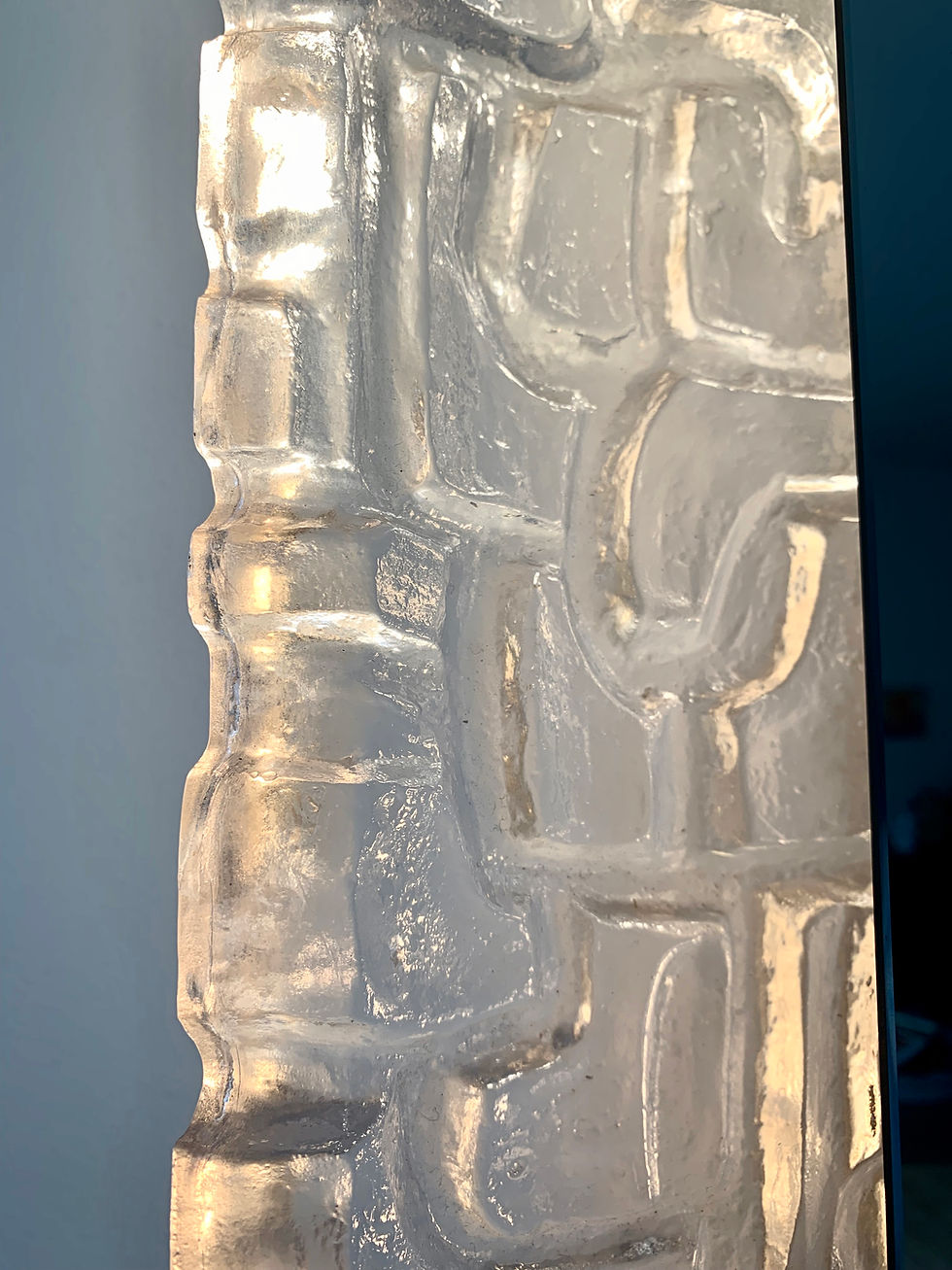 Thumbnail: Large rectangular mirror by ME Leuchten, Germany 1960
