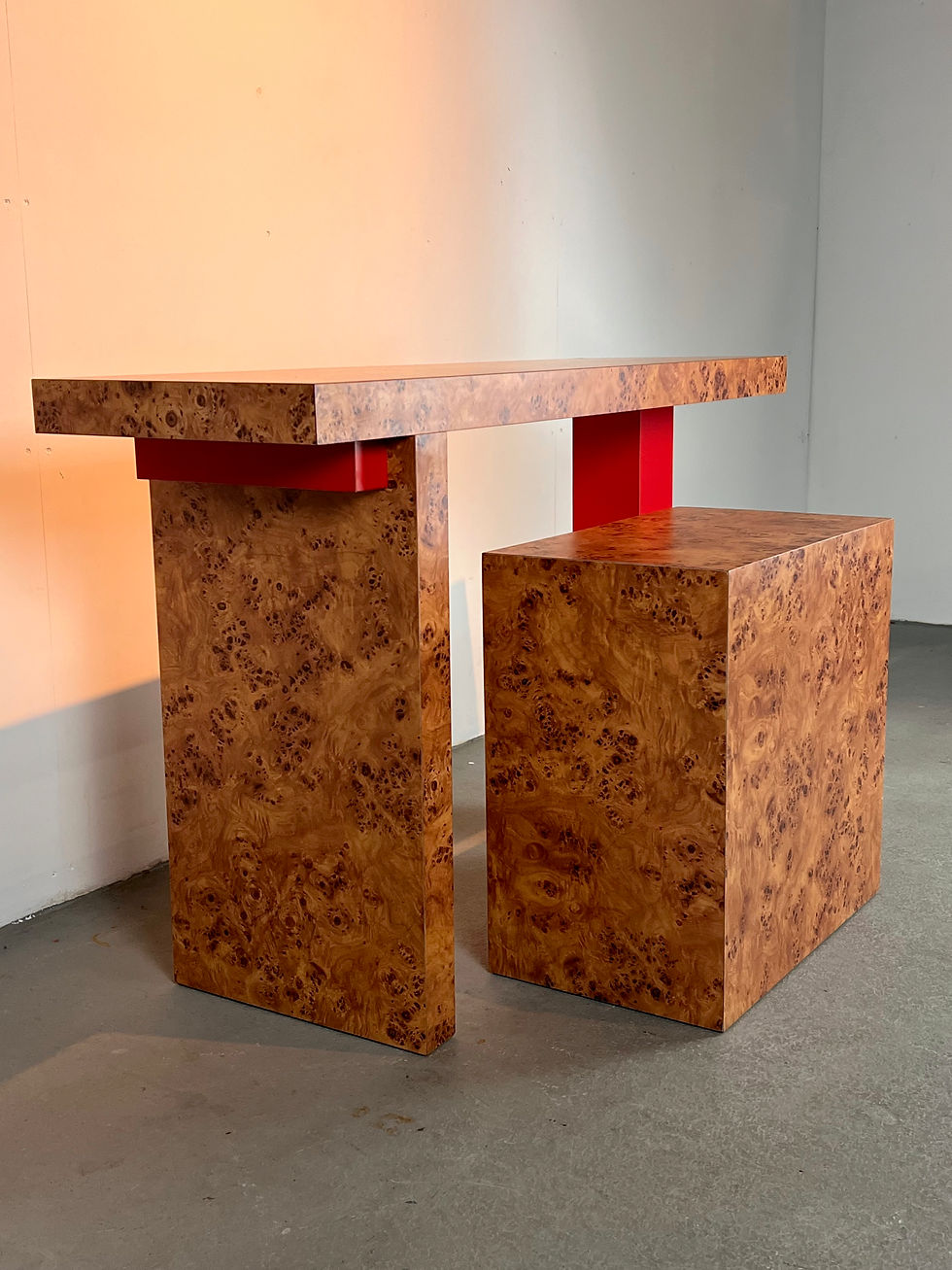 Thumbnail: Post modern small desk or dressing table, 1980