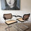 Thumbnail: Pair of Cesca arm chairs B64 by Marcel Breuer for Gavina, 1960