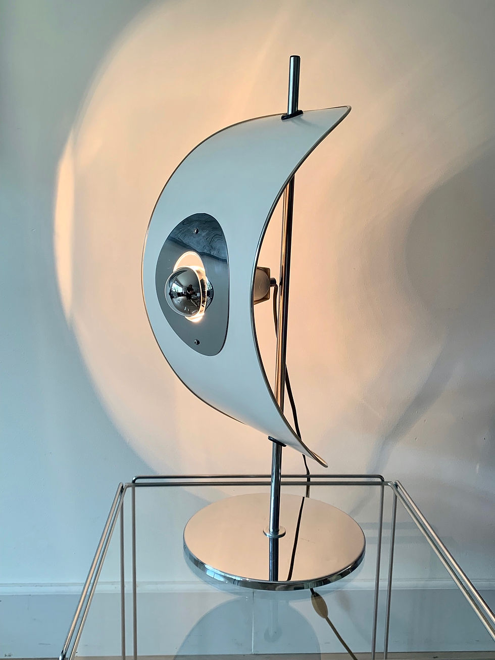 Rare table lamp by Brevettato (attr.), Italy 1960