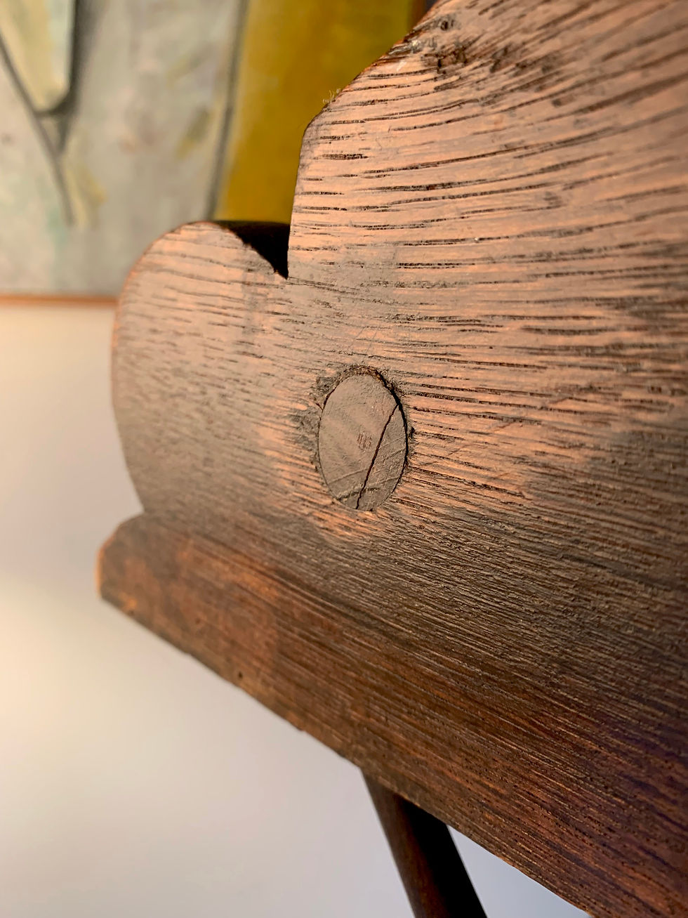 Thumbnail: Provincial three post Turner chair in beech, ca. 1890