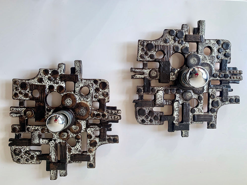 Thumbnail: Pair of wall lamps by Helmut Schäffenacker, Germany 1960