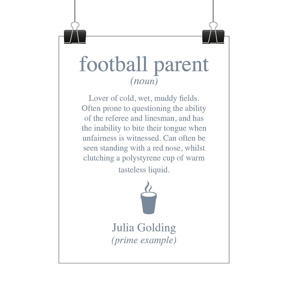 Thumbnail: Personalised football parent print