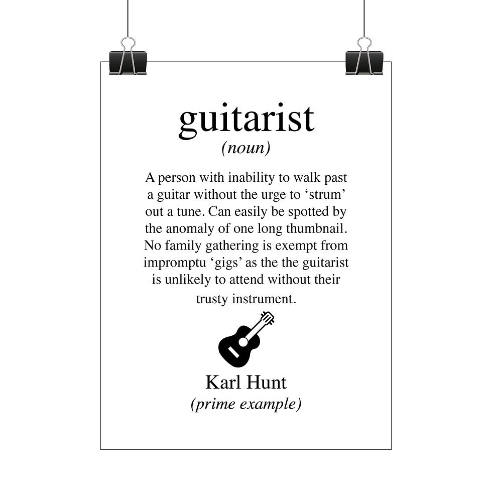 Thumbnail: Personalised guitarist print