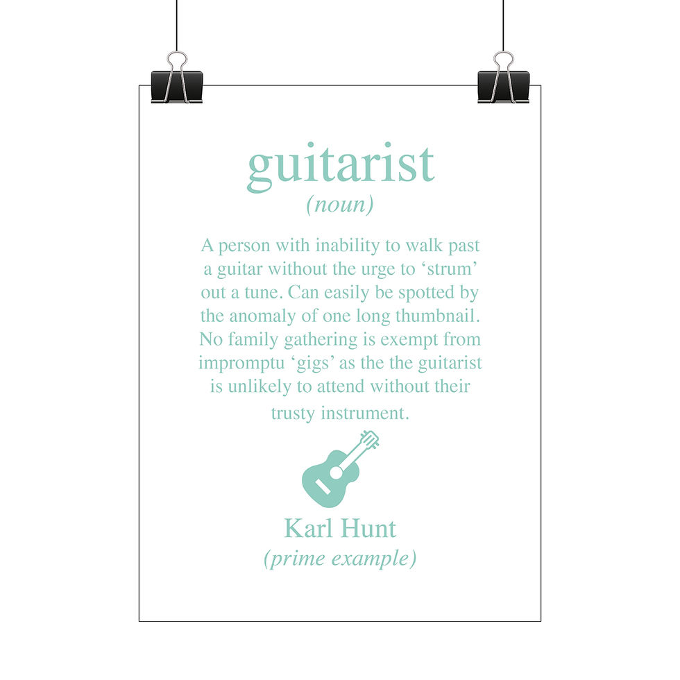 Thumbnail: Personalised guitarist print