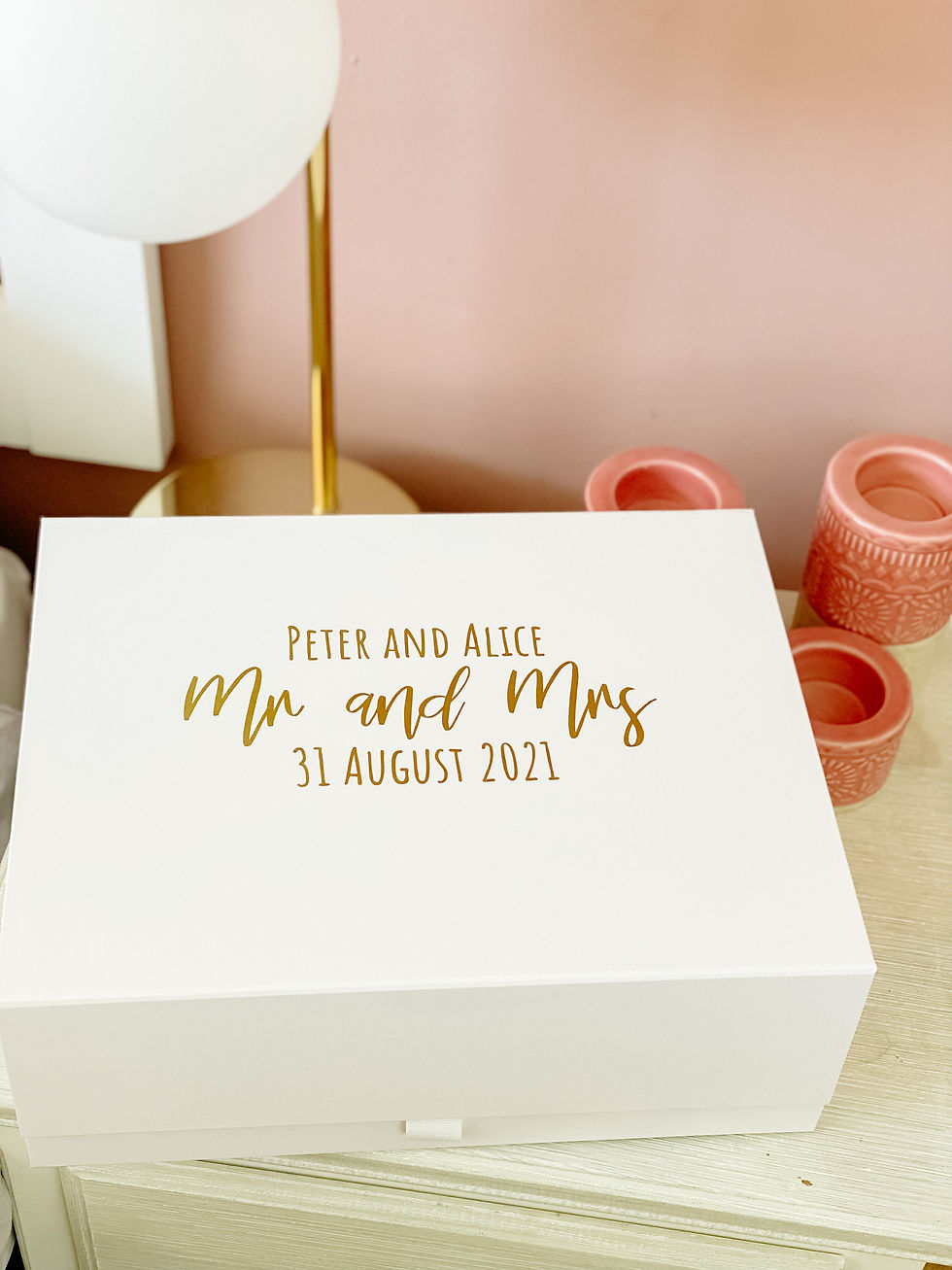 Thumbnail: Personalised wedding gift box