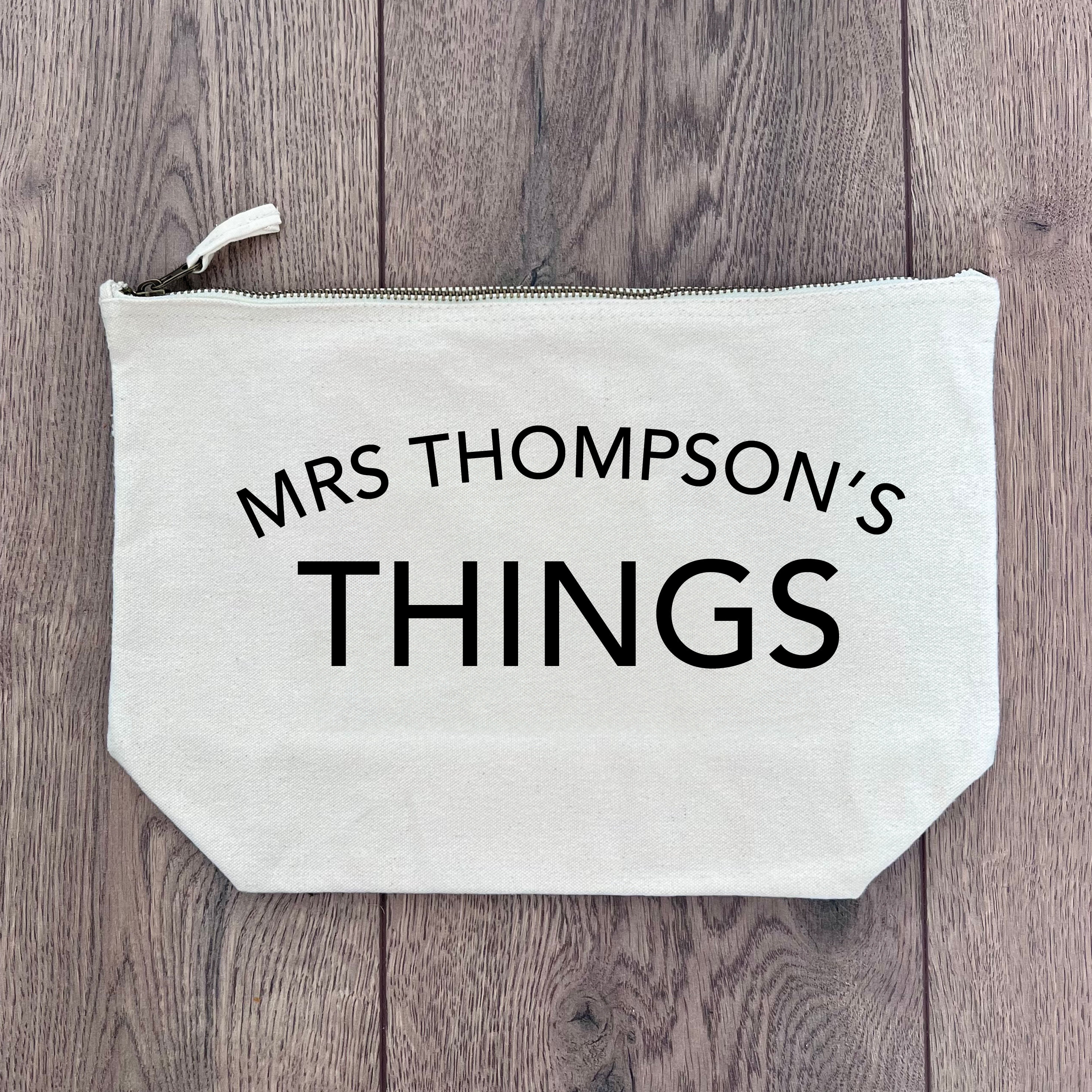 Personalised teacher's canvas bag