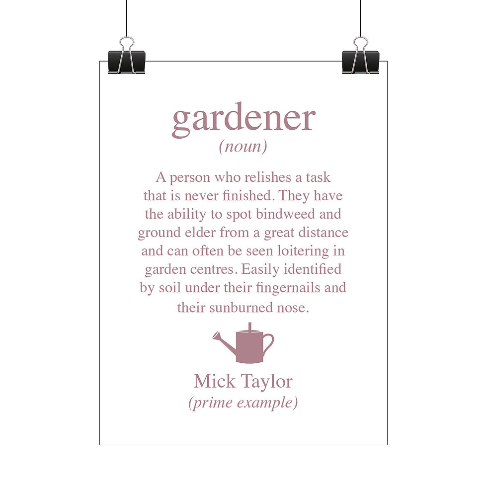 Thumbnail: Personalised gardener print