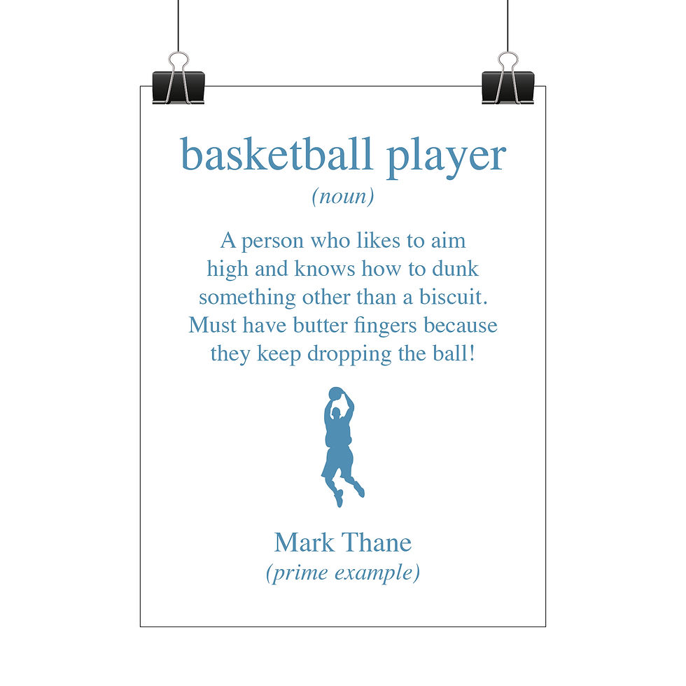 Thumbnail: Personalised basketball player print