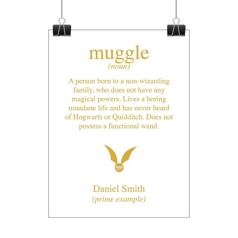 Thumbnail: Personalised muggle print