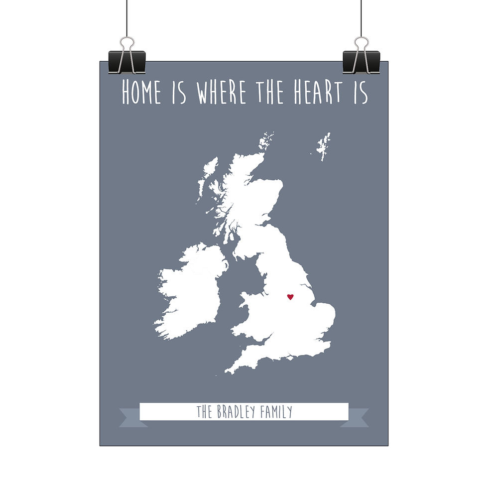 Thumbnail: Personalised heart map print