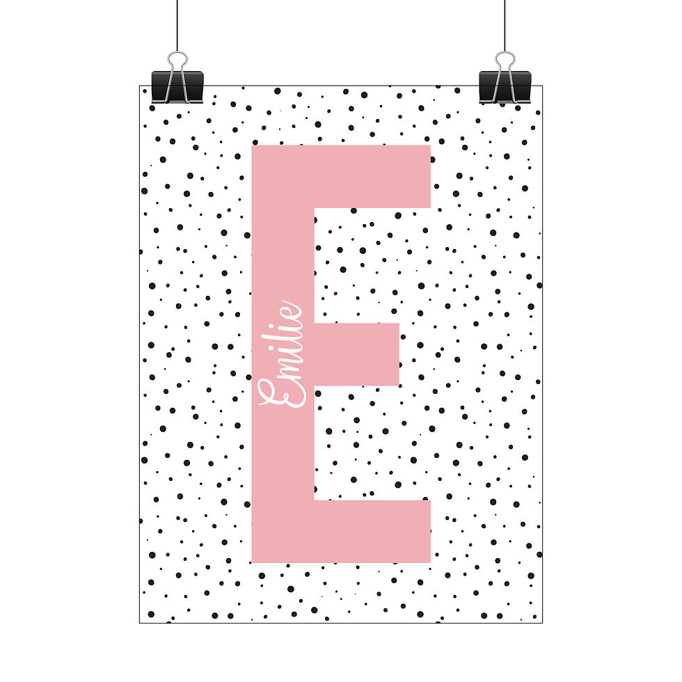 Thumbnail: Personalised polka dot print