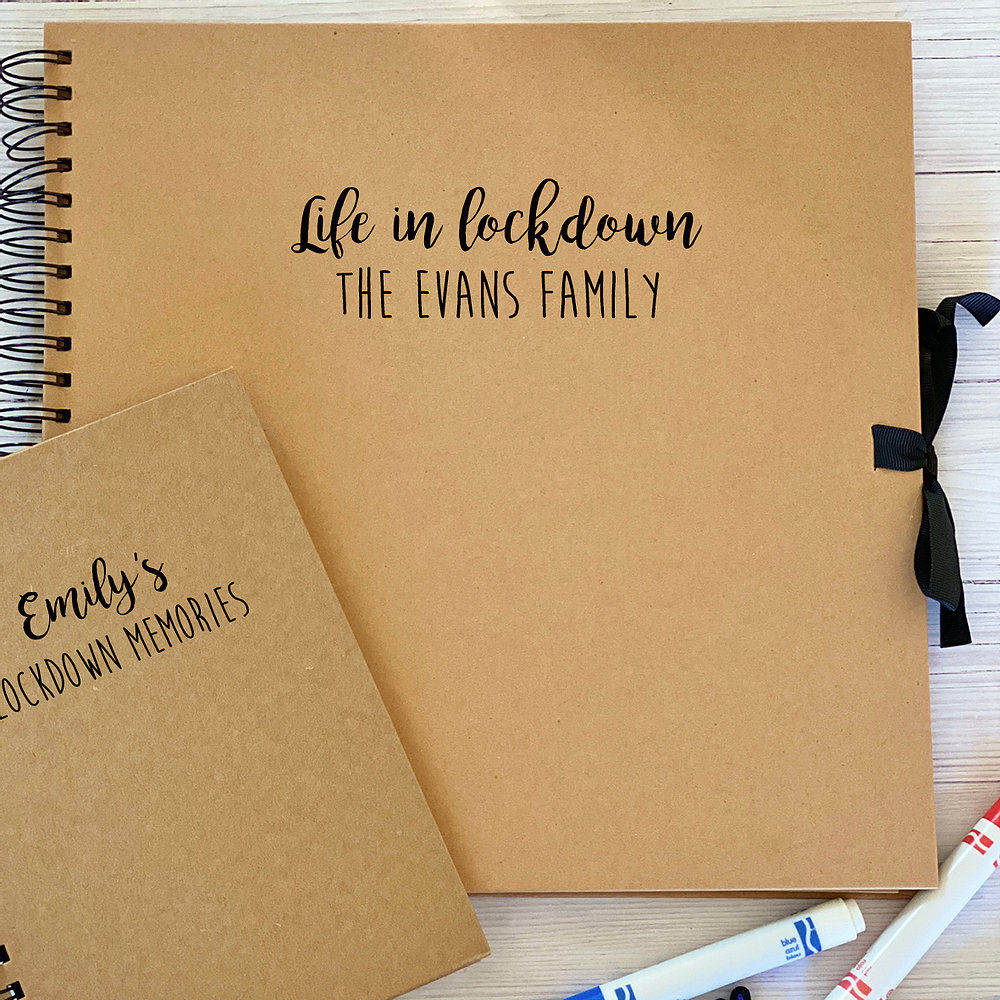 Personalised lockdown scrapbook