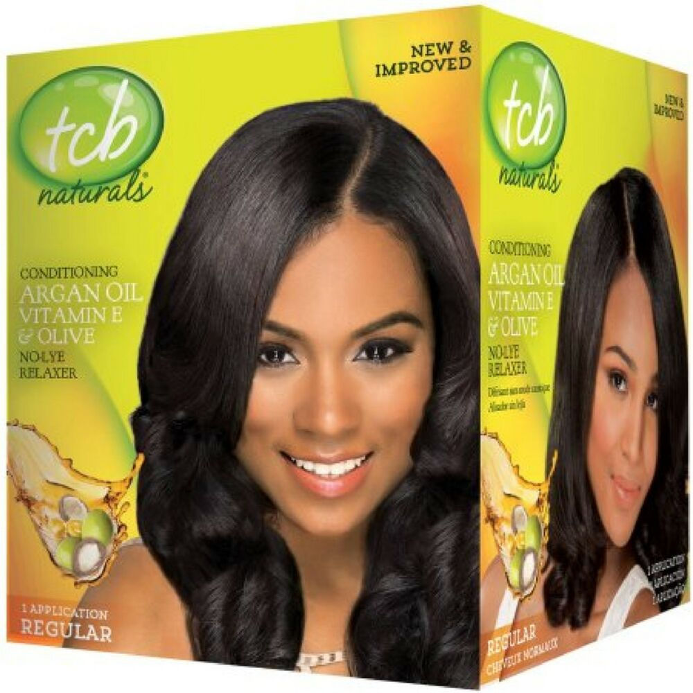 TCB Naturals No Lye Argan Relaxer Kit Regular