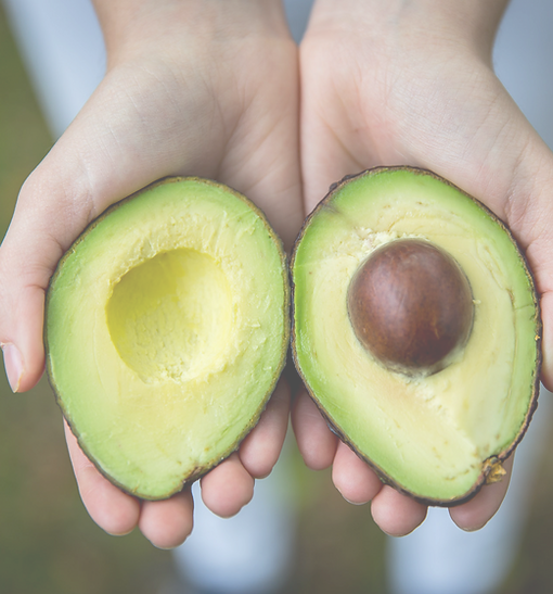 Sliced avocado