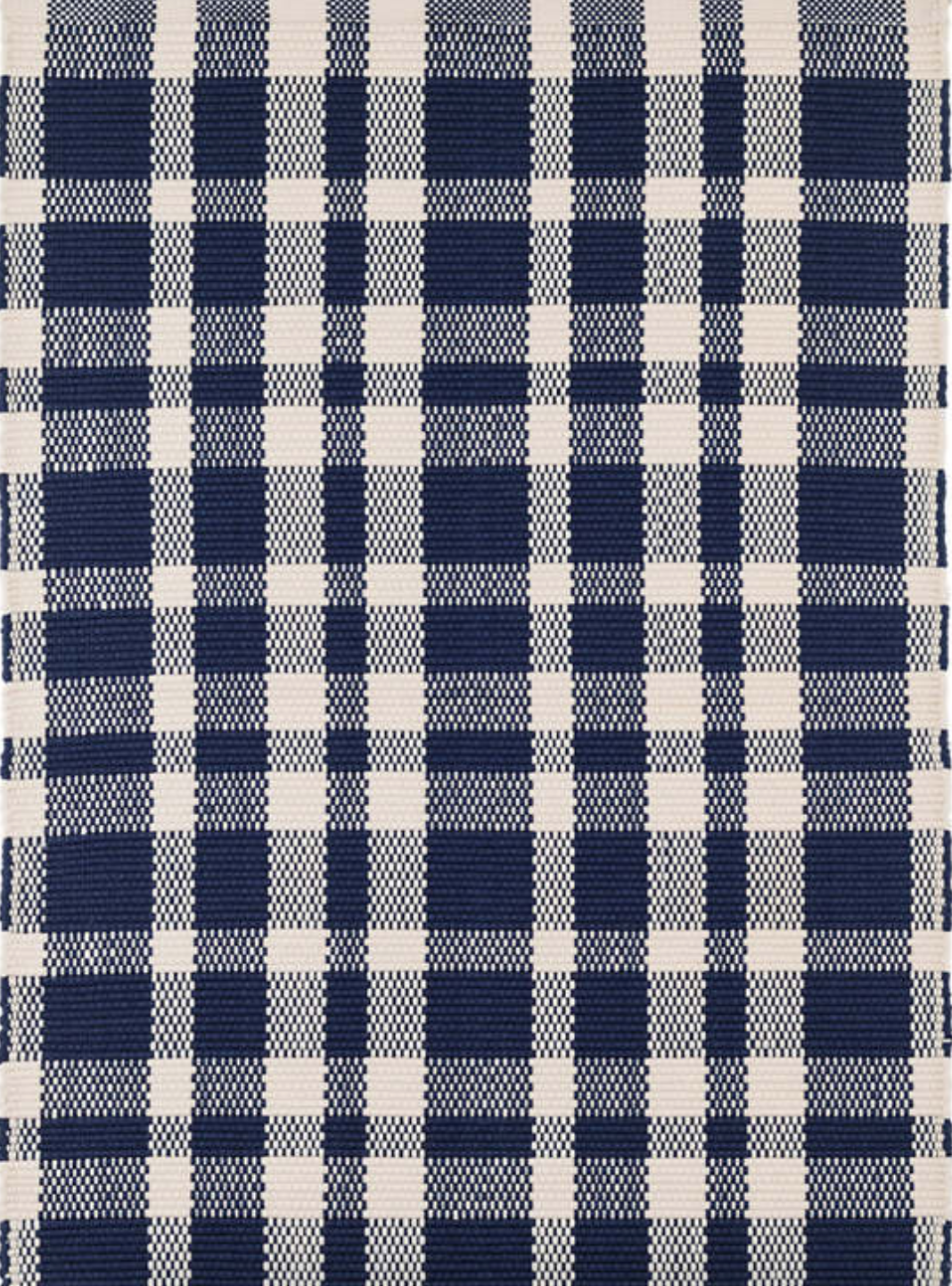Tattersall Indigo Indoor/Outdoor Rug