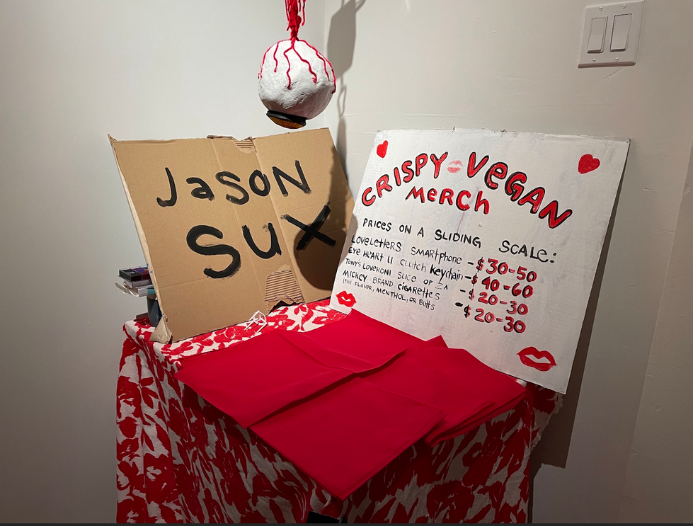 stephens st gallery merch table