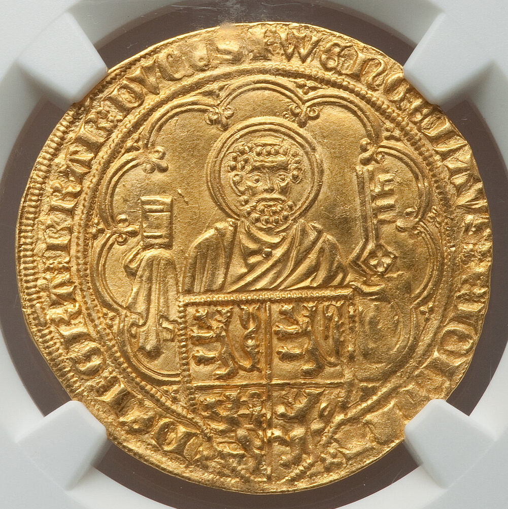 1355-1383 Brabant Jeanne & Wenceslas gold Pieter d'Or
