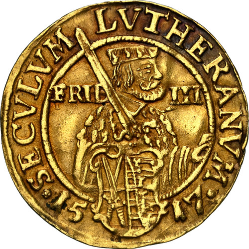 1617 GOLD Germany Saxony Ducat Johann Georg I NGC AU-53 | Gold