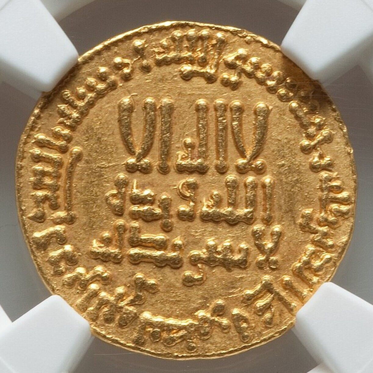 773 AD / AH 157 GOLD dinar NGC MS-61 al-Mansur founder of Abbasid Caliphate