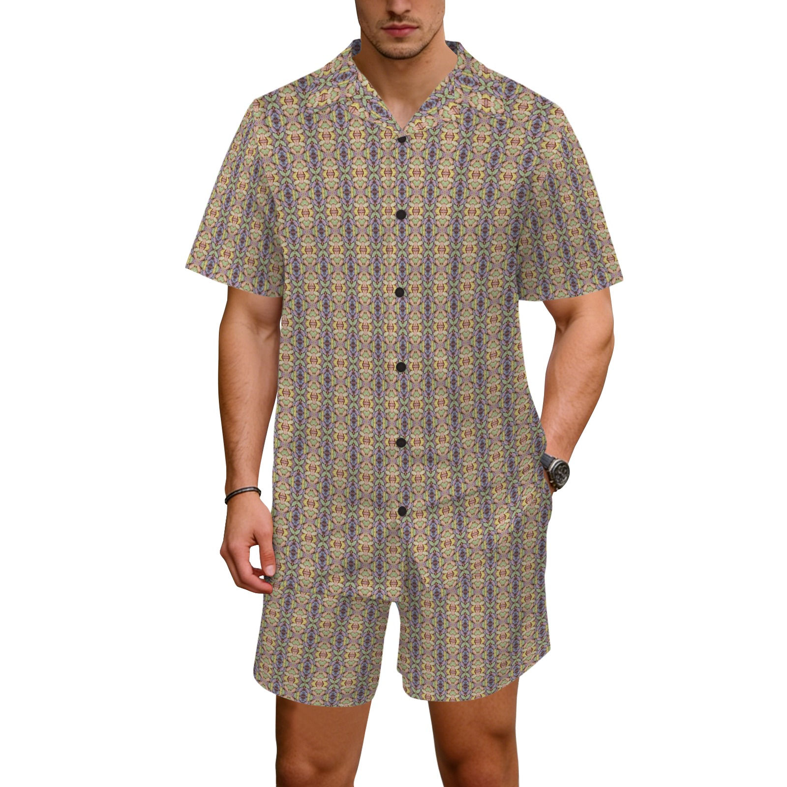Candy Coated Collection Hawaiian Shirt & Shorts Set