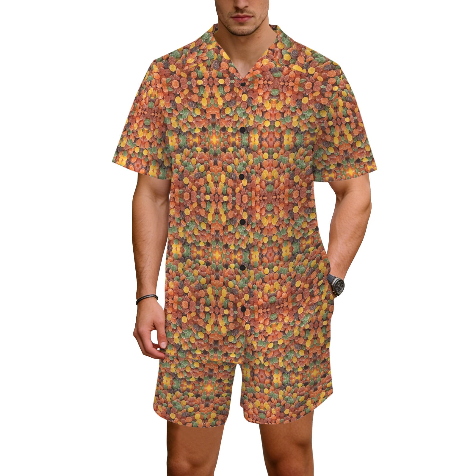 Candy Coated Collection Hawaiian Shirt & Shorts Set