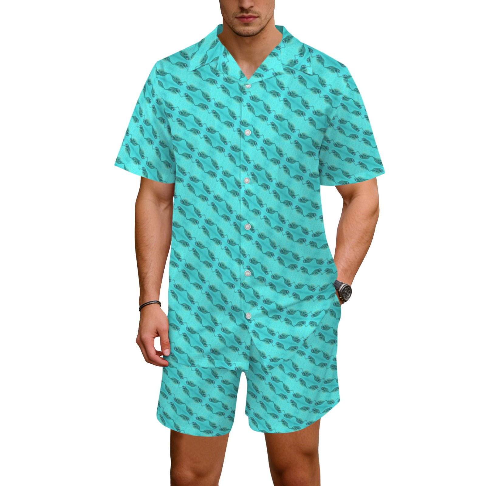 The Matrix Kaleidoscope Hawaiian Shirt & Shorts Set