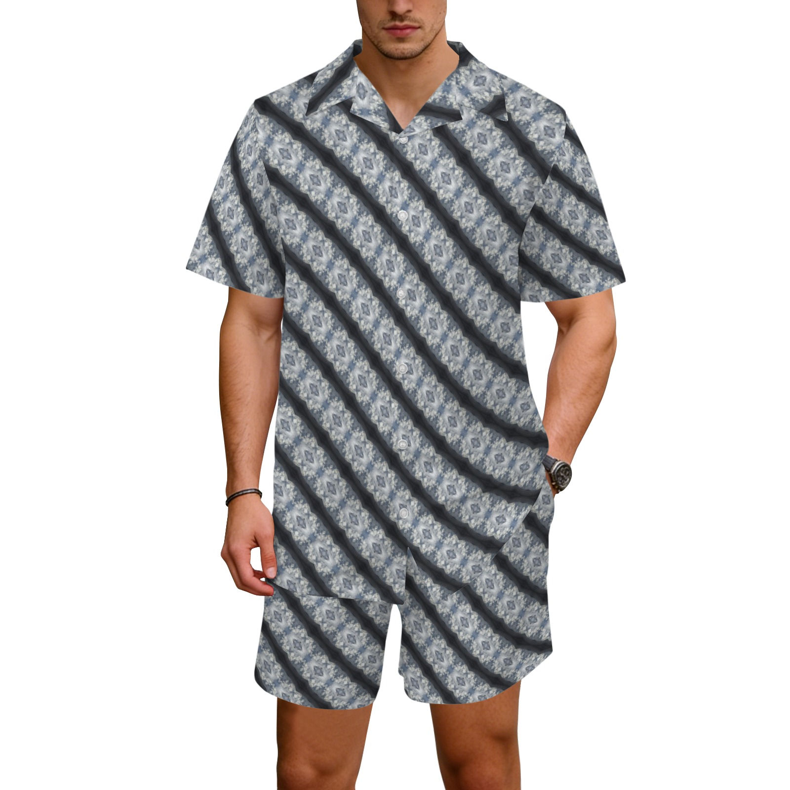 The Matrix Kaleidoscope Hawaiian Shirt & Shorts Set