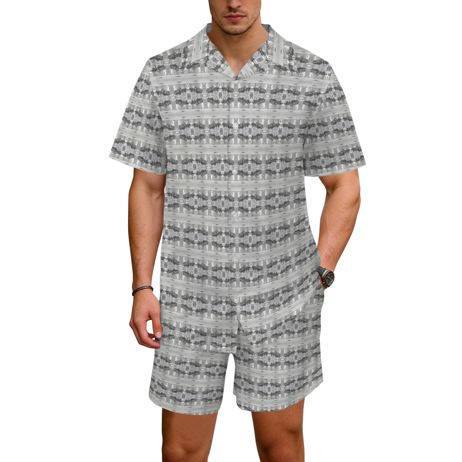 The Matrix Kaleidoscope Hawaiian Shirt & Shorts Set