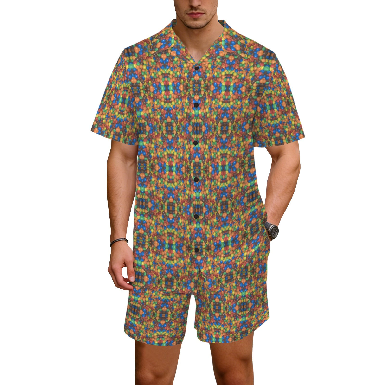 Candy Coated Collection Hawaiian Shirt & Shorts Set