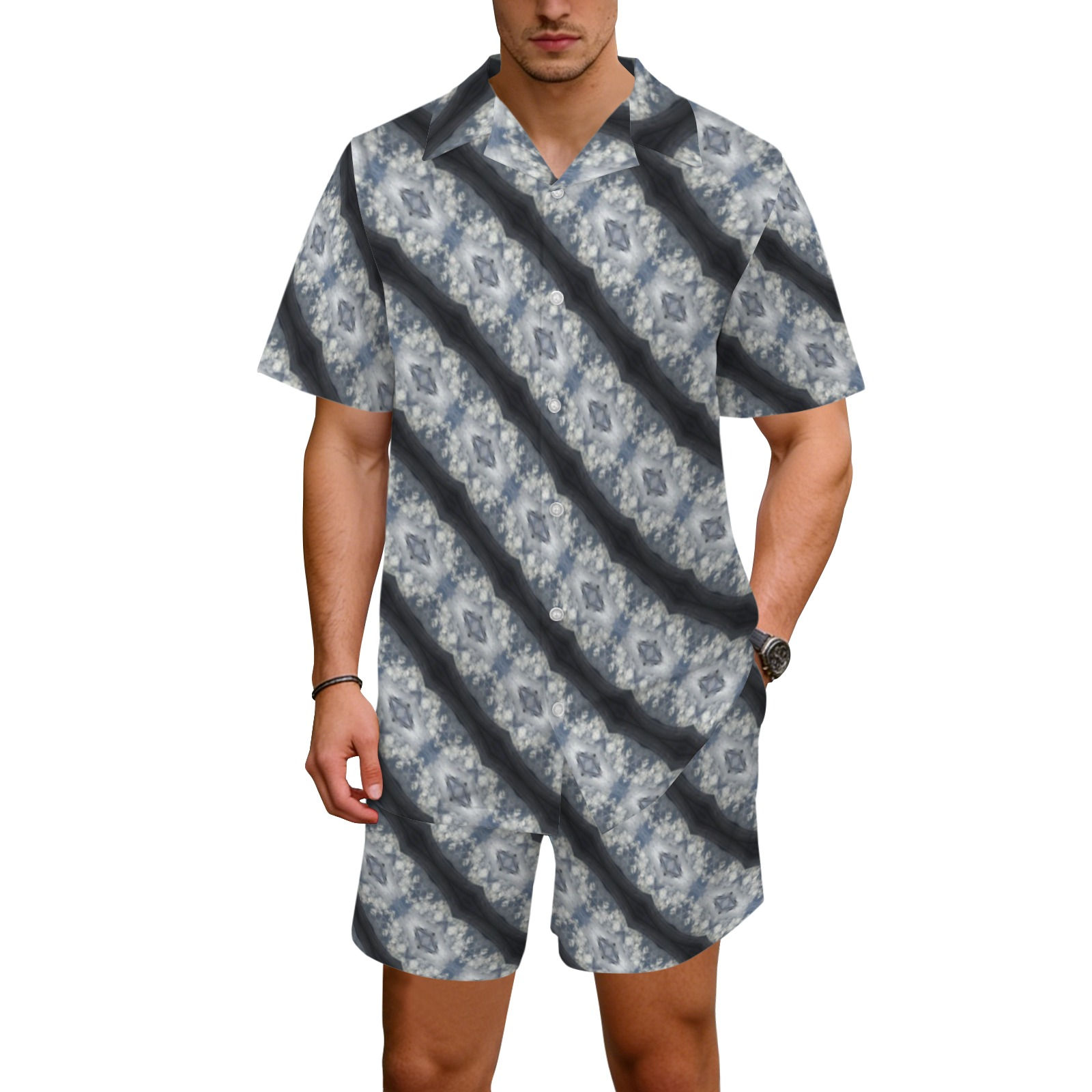 The Matrix Kaleidoscope Hawaiian Shirt & Shorts Set