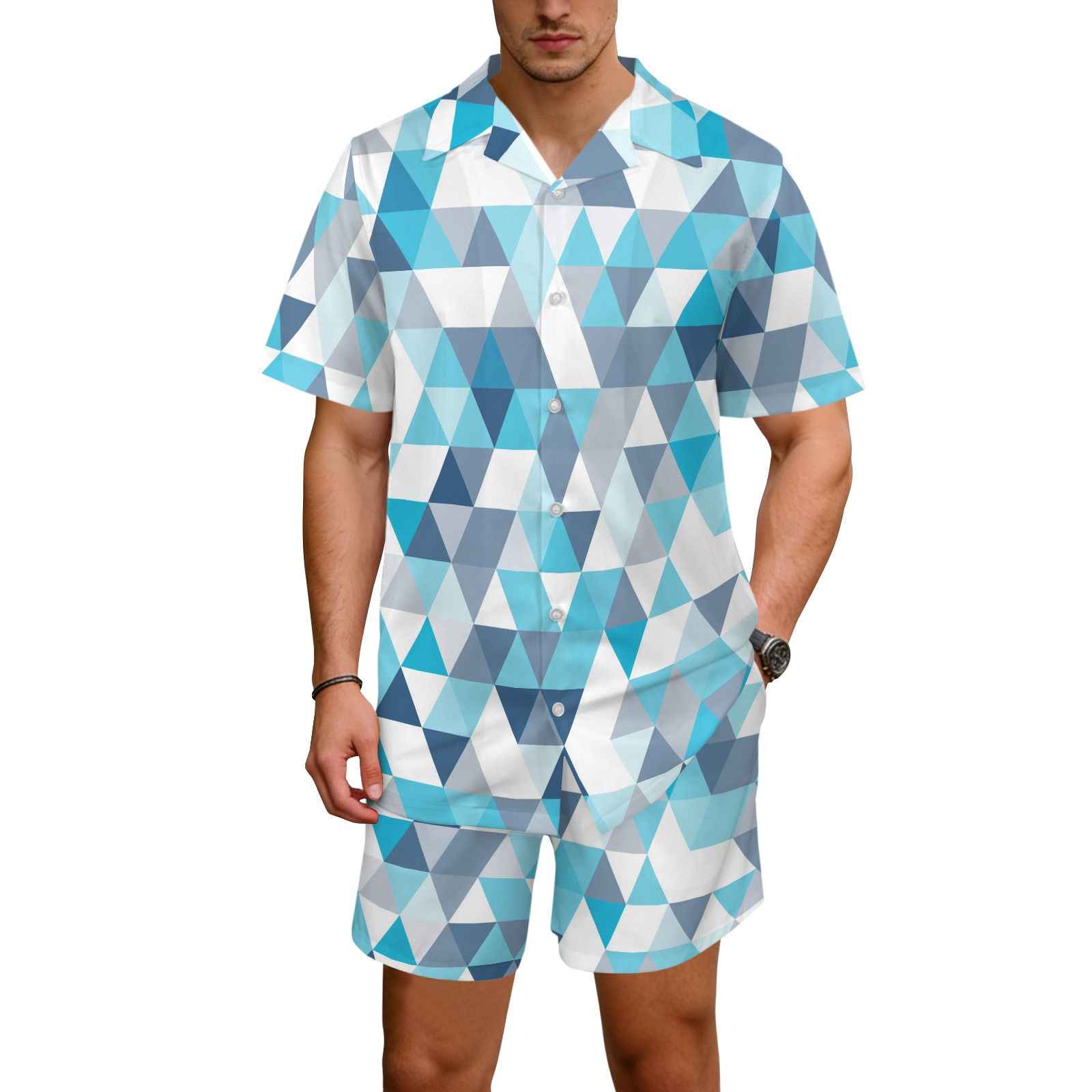 The Baseline Mixed Drop Hawaiian Shirt & Shorts Set