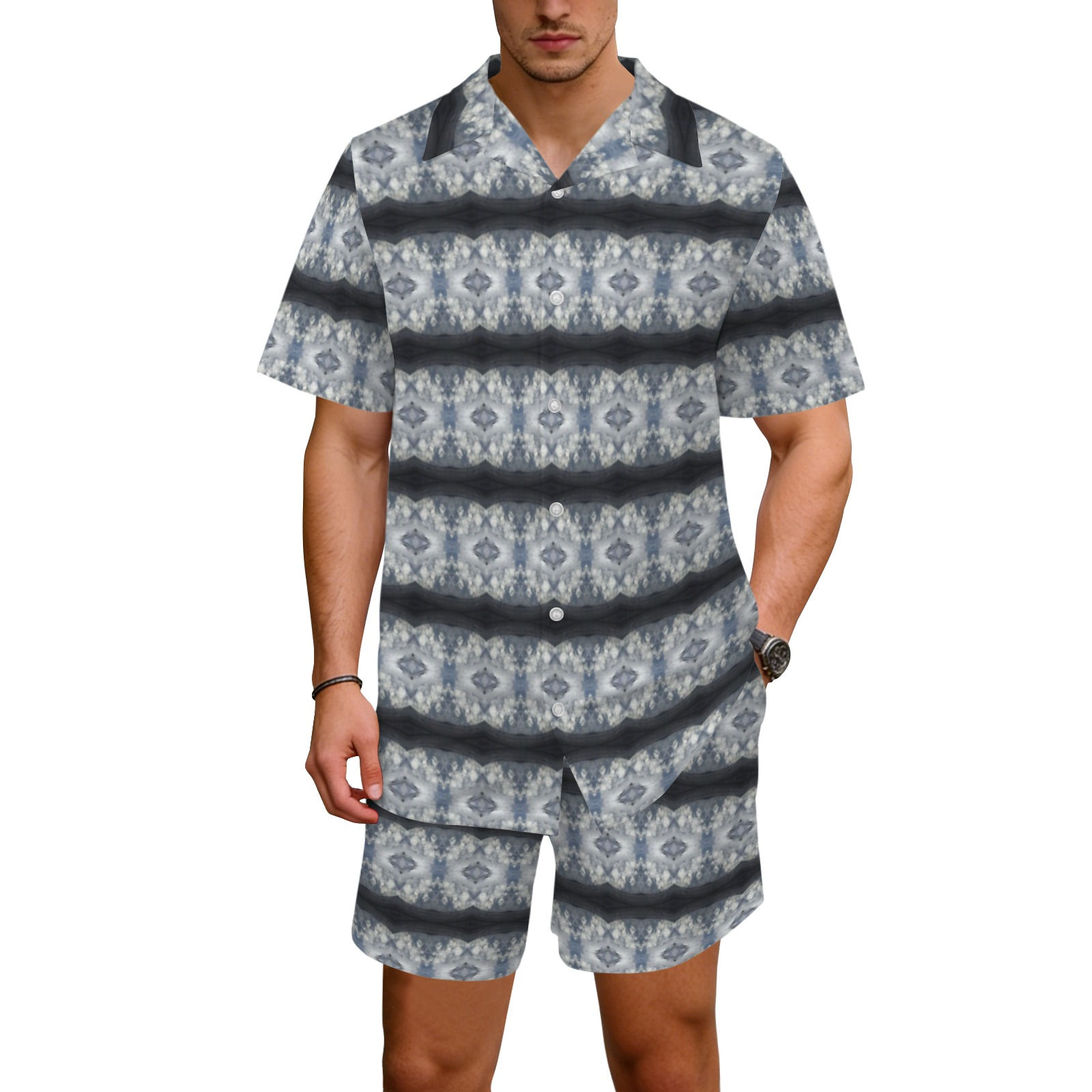 The Matrix Kaleidoscope Hawaiian Shirt & Shorts Set