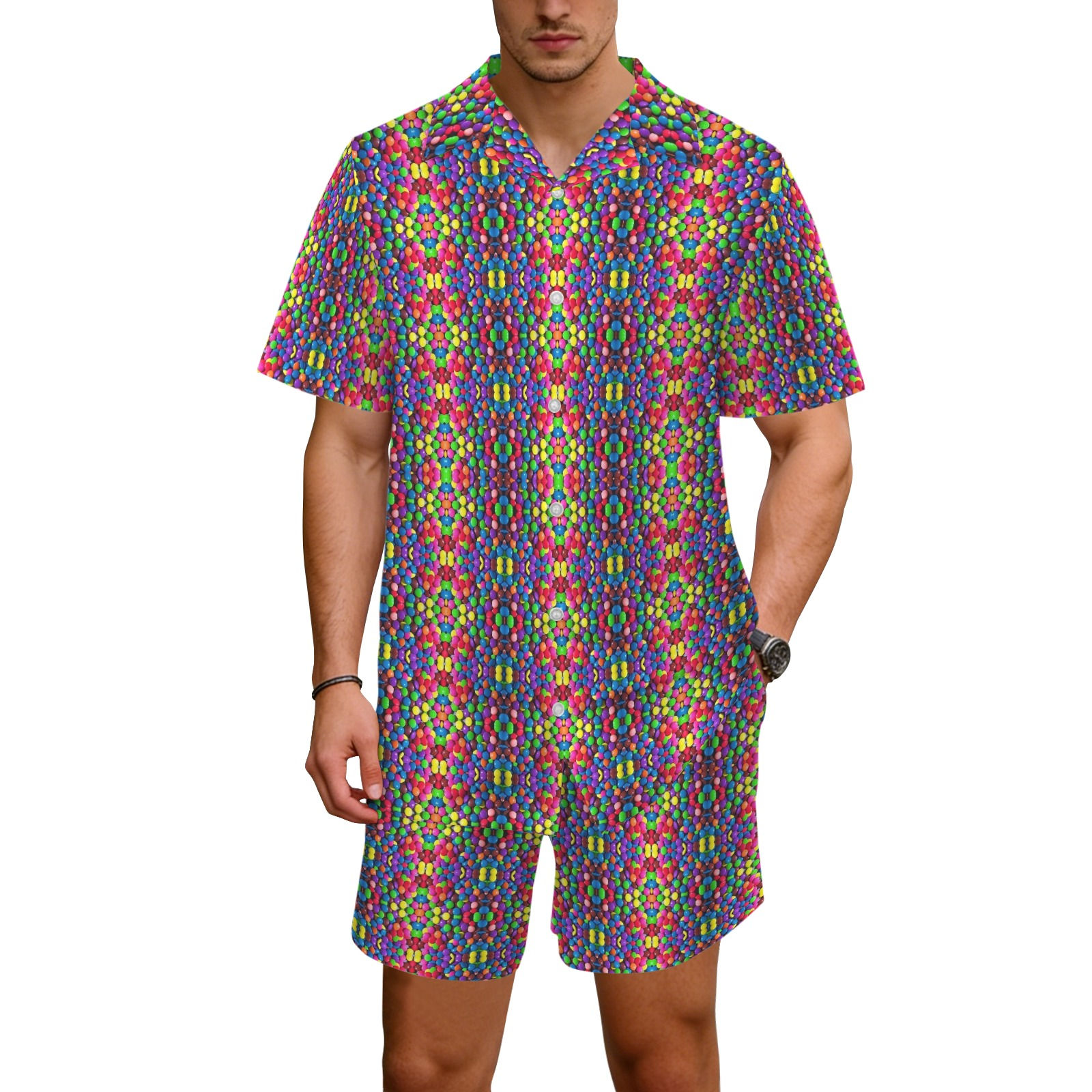 Candy Coated Collection Hawaiian Shirt & Shorts Set