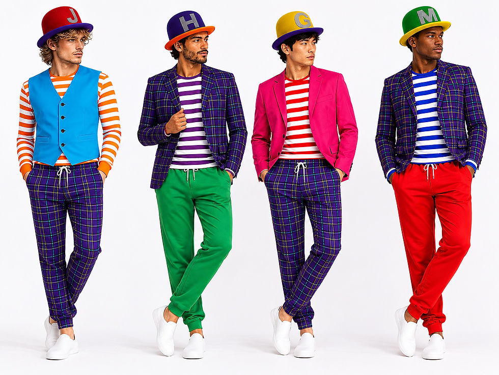 Men’s matching outfit sets in multiple colours