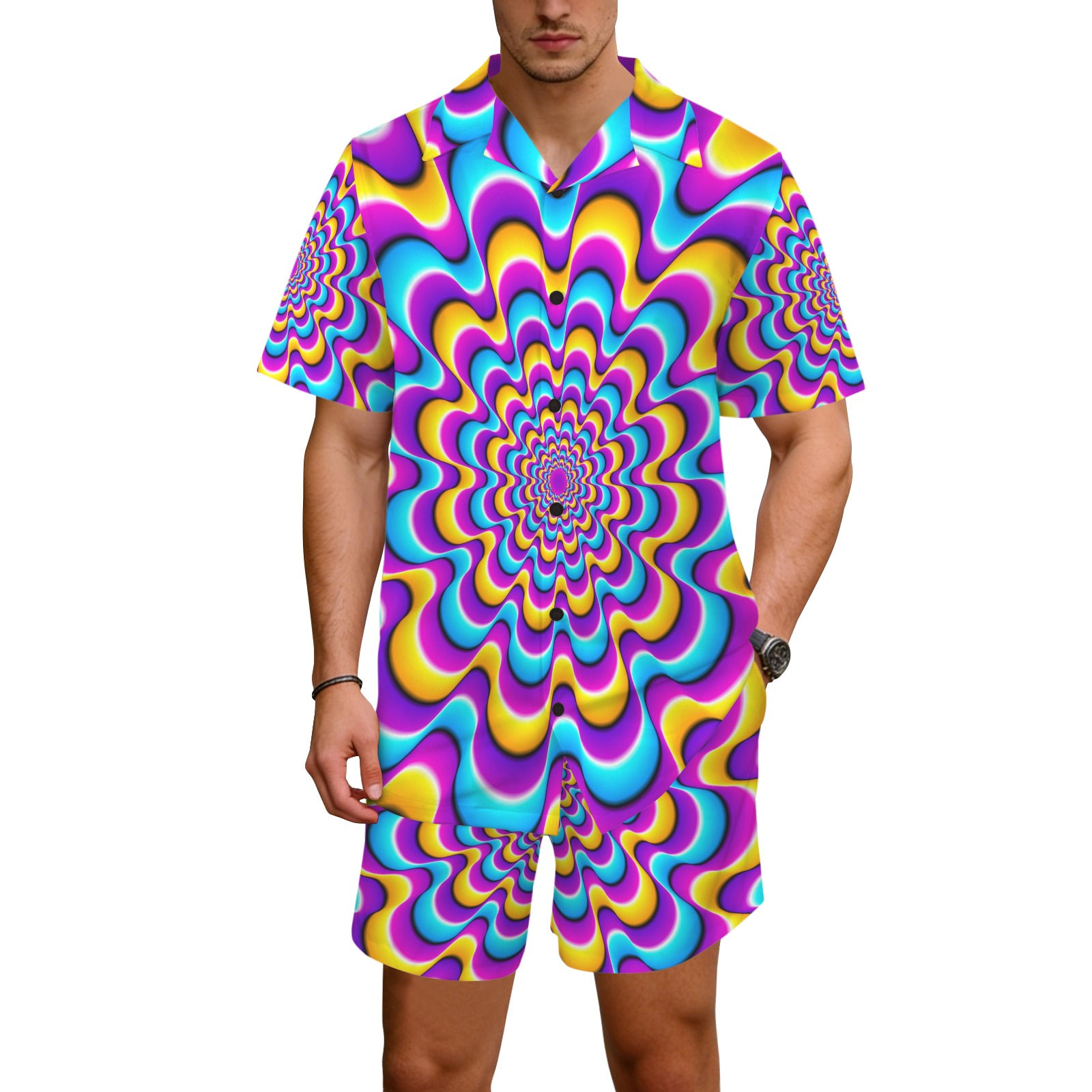The Baseline Mixed Drop Hawaiian Shirt & Shorts Set